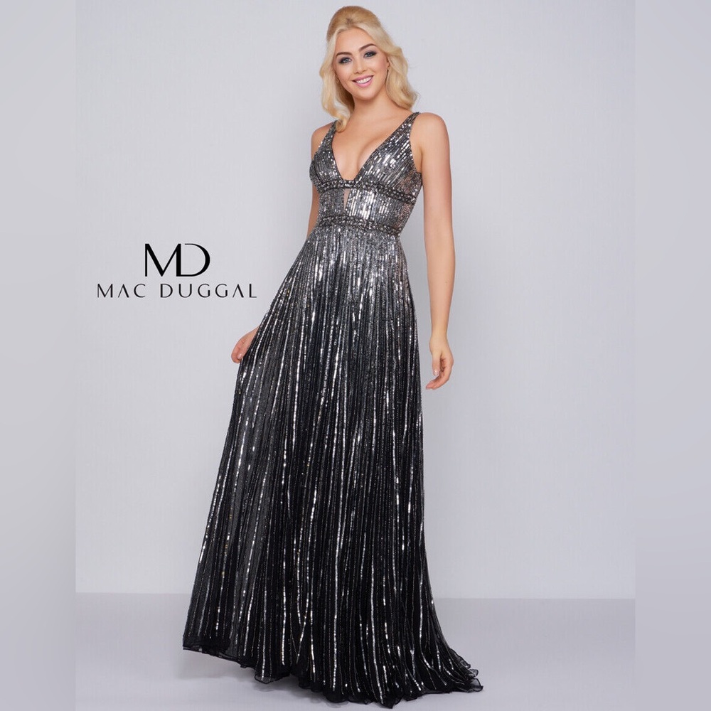 MacDuggal Sequined Evening Gown - Size 6